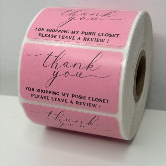 Thank You for Shopping My Posh Closet Sticker Labels – 100 pcs 2in - Picture 4 of 12